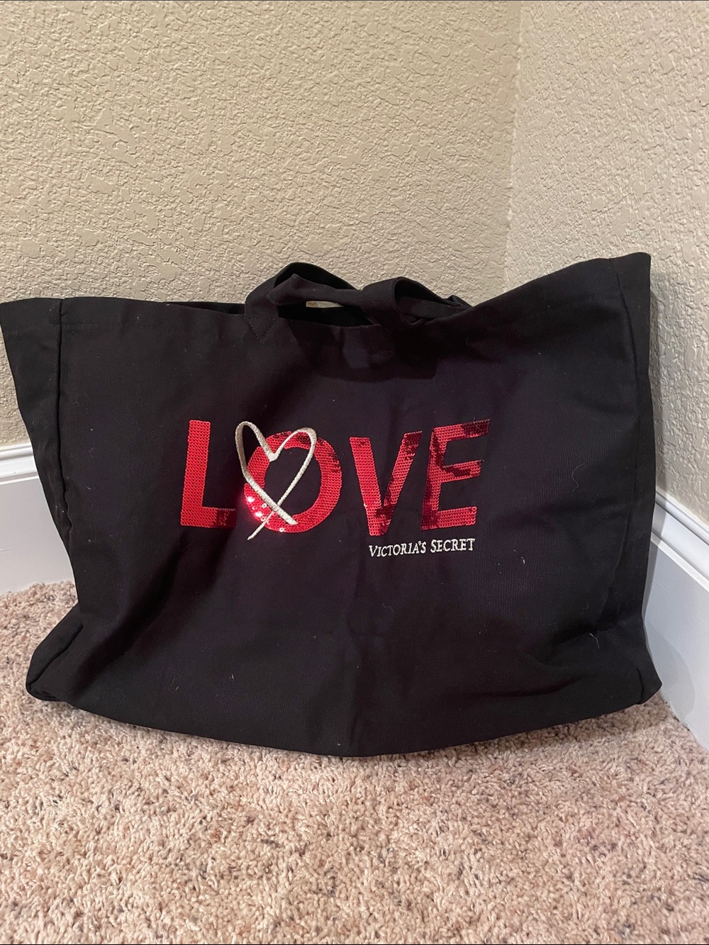 Black Victoria's Secret Tote Bag